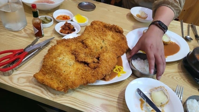도를 넘은 왕돈까스.JPG - 뽐뿌:유머/감동  도를 넘은 왕돈까스.JPG