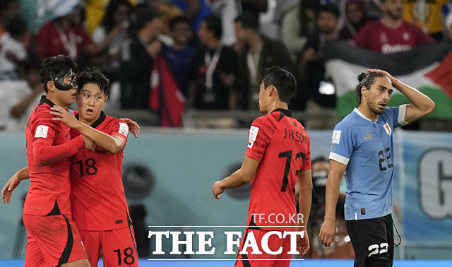 900만명에 달하는 축구 팬들이 네이버를 통해 한국 대 우루과이 카타르 월드컵 조별리그 1차전을 지켜본 것으로 나타났다. /알라이얀=AP.뉴시스